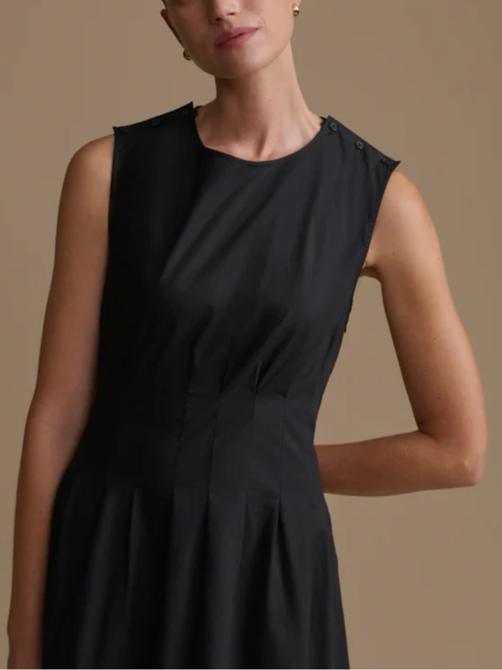 NWOT Jenni Kayne Reverie Dress Black Cotton Mini Sundress A-Line Medium Summer - Picture 4 of 11